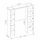 Vestidor doble Suit blanco medidas