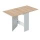 Mesa de cocina con alas abatibles abierta total Fly