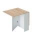 Mesa de cozinha com abas dobráveis abertas com a aba Fly