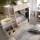 Letto a castello Move naturale bianco aperto