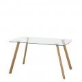 Table à manger en cristal Cristal 140 x 76 x 80 cm