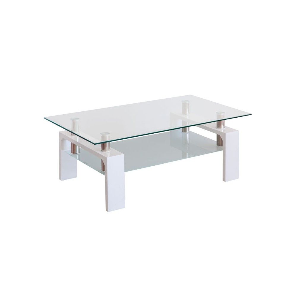 Table basse d'appoint Kendra blanche