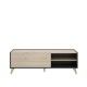 Meuble TV Ness graphite - façade naturelle