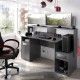 Gamer-Schreibtisch Fosk in Graphitfarbe