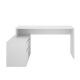 Table d'angle Rox blanche en coin