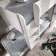 Cama triple Tom 03K4524364 grafito detalle