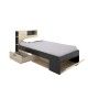 Tagesbett Lanka Natur - Graphit mit Schubladen