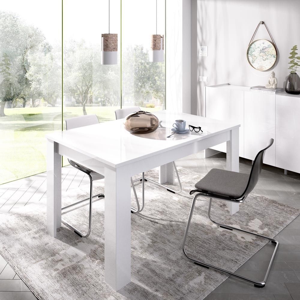 Tavolo da pranzo Dine bianco 03K52632 chiuso