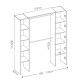 Vestidor suit 03K1408664 medidas