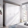 Roupeiro 4 portas batentes MAXI - Branco 200 x 215 x 52 cm