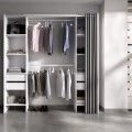 Kit Closet 4 gavetas cortina Suit Branco