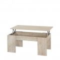 Table basse relevable Petra chêne Sonoma 100 x 45,2 x 50 cm