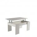 Mesa de centro elevatória Petra branca 100 x 45,2 x 50 cm