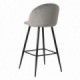 Taburete Alto Gris Tejido Metal 40,2x102x48,2 cm | fanmuebles
