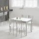 Tavolo da cucina fisso in laminato bianco - Fanmuebles