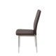 Silla de salón Almería tapizada PU chocolate 3