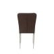 Silla de salón Almería tapizada PU chocolate 4
