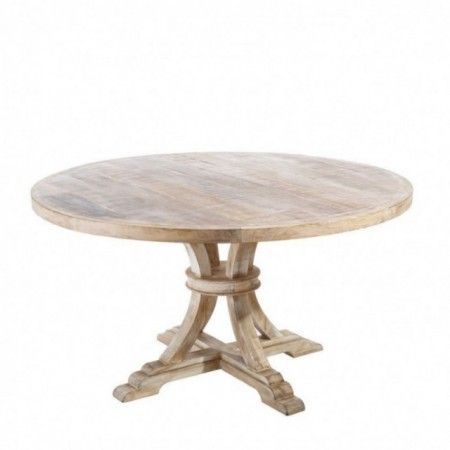 Round Table White Capé Dining – Vintage Elegance fanmuebles