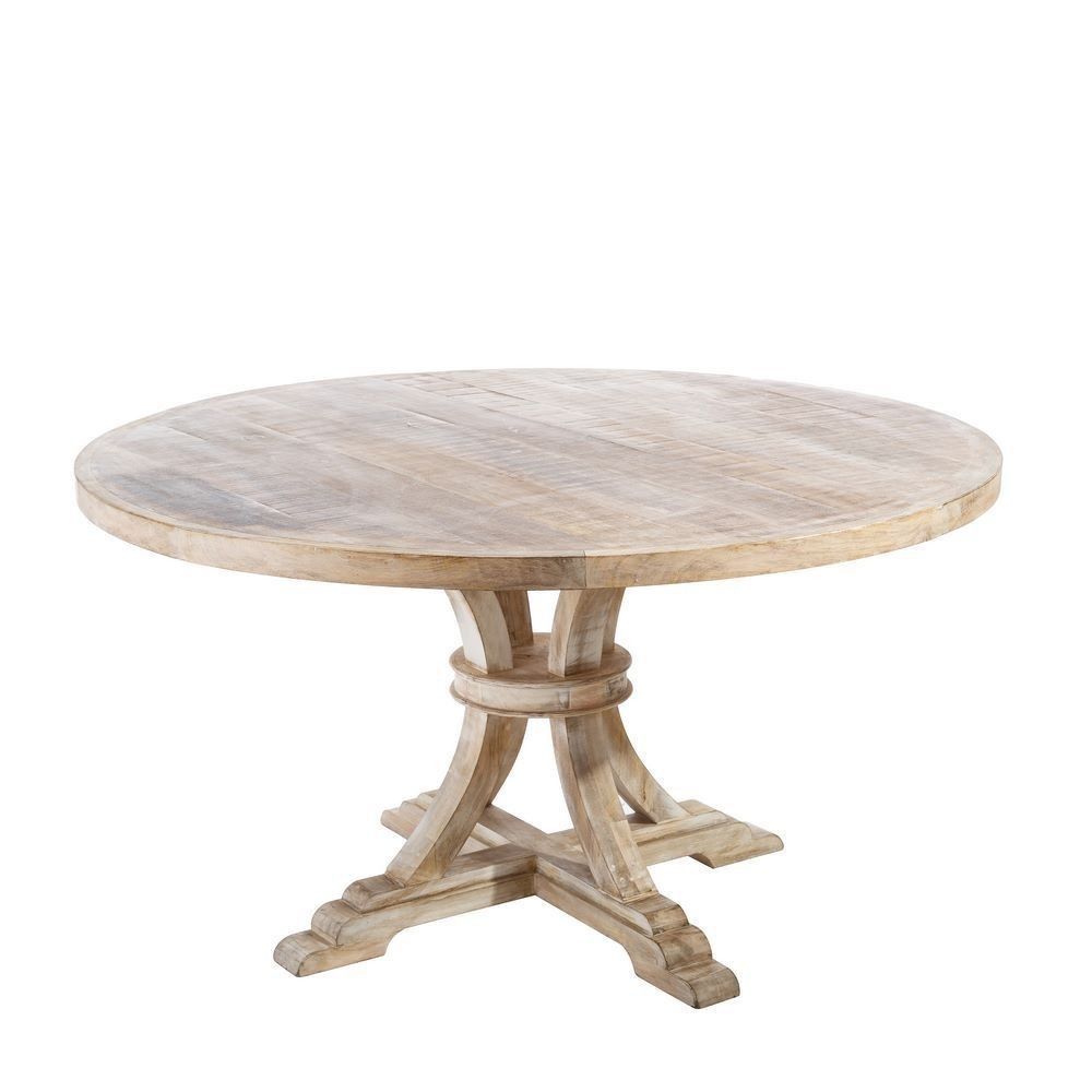 Table ronde White Capé Dining – Vintage Elegance fanmuebles