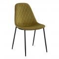 Silla de salón tapizada Verde 46 x 83,5 x 51 cm