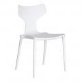 Sedia da pranzo impilabile in polipropilene bianco 47 x 41 x 83,50 cm