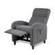 Fauteuil relax manuel Granada Gante, revêtement gris, ouvert