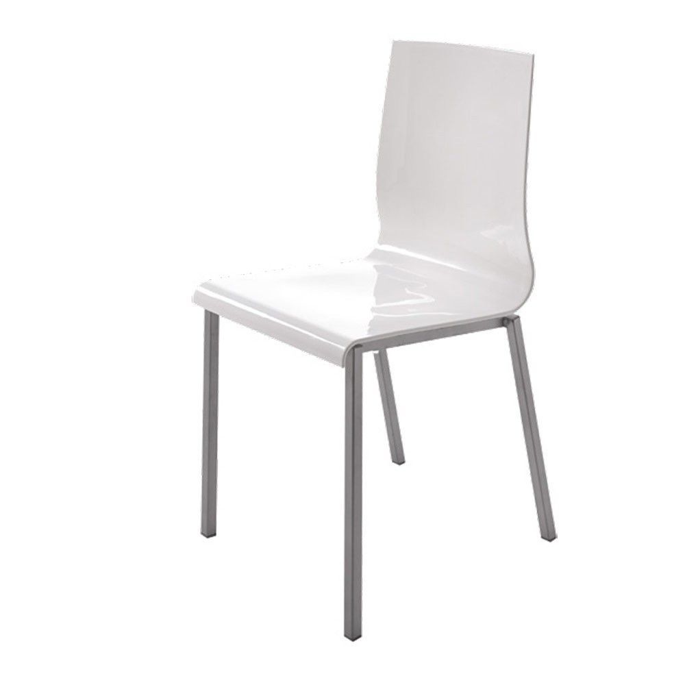 Silla de cocina polipropileno blanco Laura