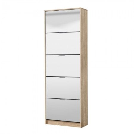 Schuhschrank Spiegel 5 Türen Hugo