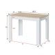Tavolo da cucina Cloe stile nordico dimensioni