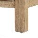 Mesa de cabeceira de madeira de mindi natural para quarto, 44 x 34 x 77 cm.