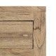 Mesita Natural Madera de Mindi Dormitorio 44 X 34 X 77 cm