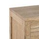 Comodino in legno naturale di Mindi per camera da letto 44 x 34 x 77 cm