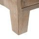 Vetrina bianca in legno di mango sfregiato 160 x 35 x 71 cm.