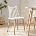 Silla de cocina Nova Blanco - Natural 42 x 78 x 45 cm
