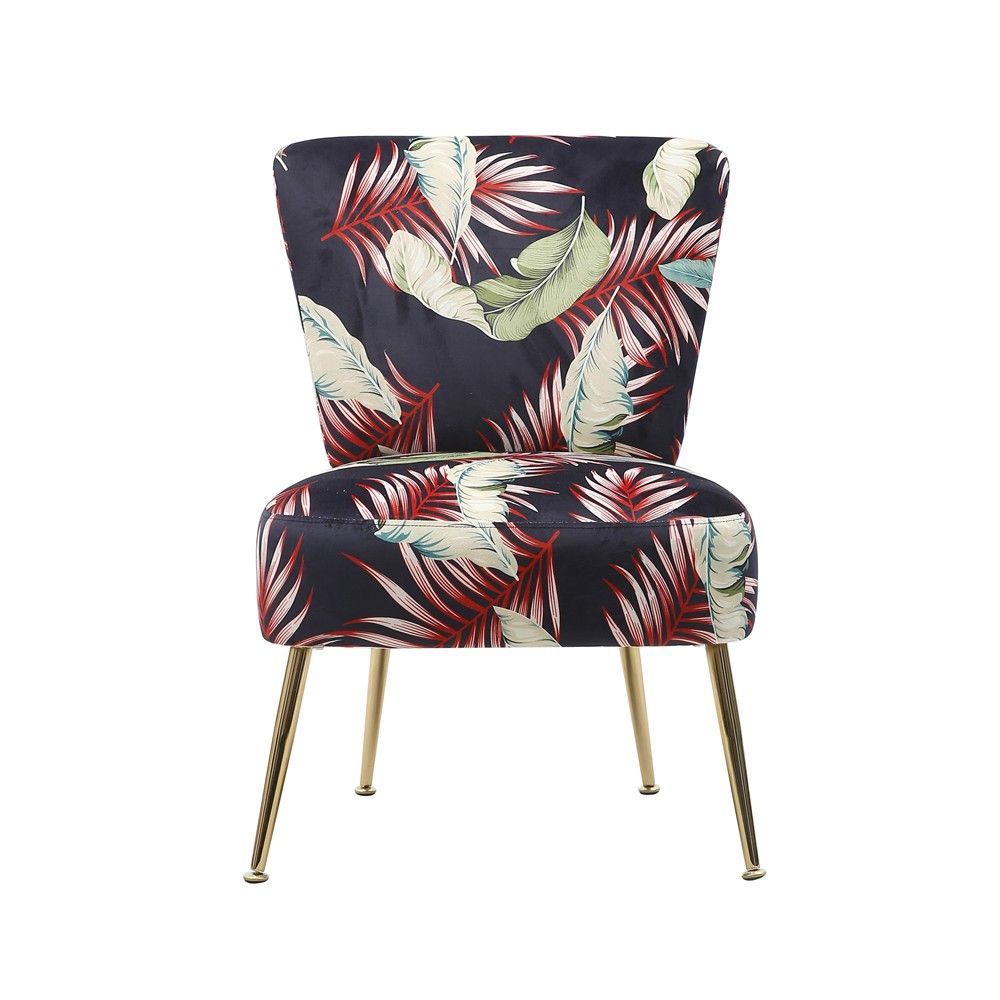 Poltrona senza braccioli Denia rivestita in tessuto Amazzonico