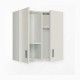 Armoire polyvalente à suspendre 2 portes blanches Utilisation, ouverte