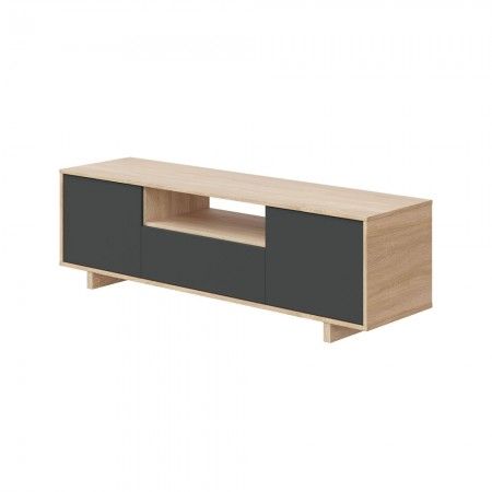 Meuble TV bas Zaira avec 3 portes
