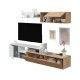 Mobile da soggiorno Julia in rovere Nordi - Bianco Artik-016647W-Reversibile-016647W-Aperto-DECO