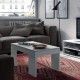Hochglanz-Weißer höhenverstellbarer Couchtisch Kendra, Ambiente