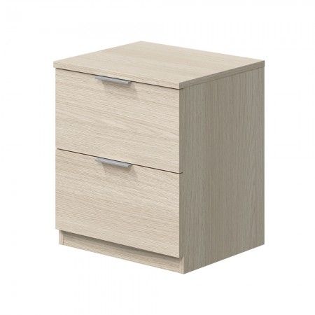 Mesa de cabeceira Low Cost Carvalho 2 gavetas