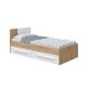 Cama nido juvenil con cabecero y dos cajones