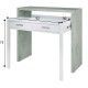 Console scrivania scorrevole Artik - Cemento bianco