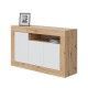 Buffet credenza Baltik Bianco Artik Rovere Nodi