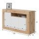 Buffet credenza Baltik Bianco Artik Rovere Nodi