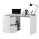 Mesa escritorio angular Blanca Adapta, multiposición