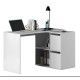 Mesa escritorio angular Blanca Adapta, multiposición