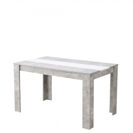 Günstiger Esstisch Denia Beton - Weiß