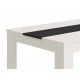 Mesa de jantar barata Denia Branco - Preto