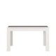Mesa de jantar barata Denia Branco - Preto
