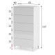 Sinfonier Loft blanc de style nordique | commodes bon marché